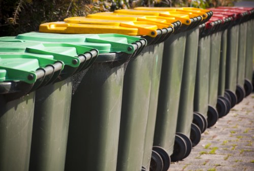 Delivery of a skip being placed at a property by skip hire operatives
